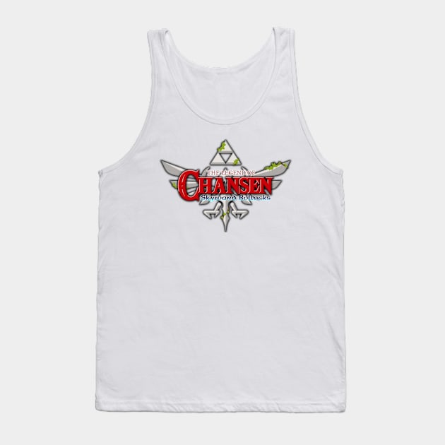 The Legend of Chansen: Skyward Bollocks Tank Top by turpinator